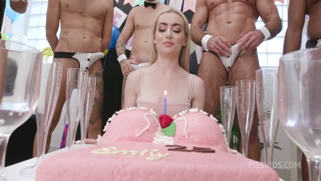 Birthday Party wet, 7on1, Emily Belle, ATM, Balls Deep, DAP, Rough Sex, Big Gapes, Pee Drink, Facial, Swallow
