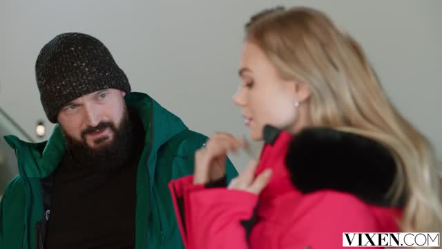 Snowbunny Nancy Ace Has Her Eyes On Instructors Cock