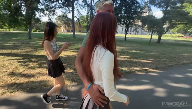 Tiny 19-Year-Old Newbies Megan Murkovski & Mia Mi Creampie Foursome