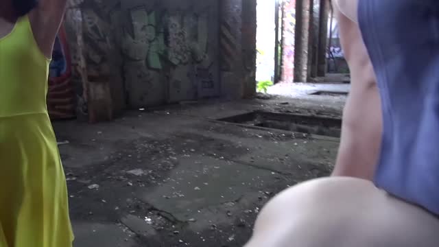Gang Bang In An Abandoned Factory