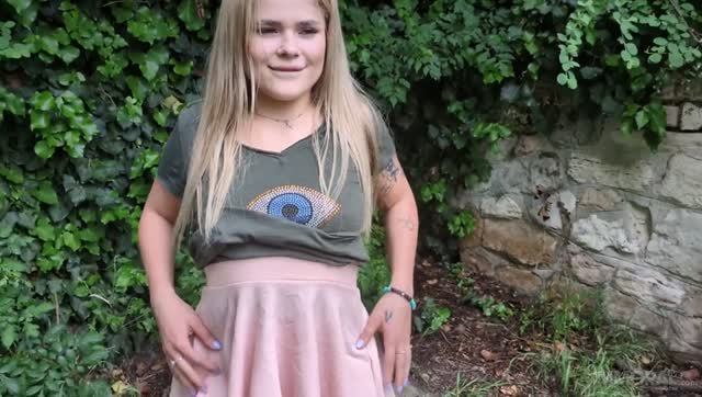 Naughty stepdaughter gets naked in public to seduce stepdad's trainer