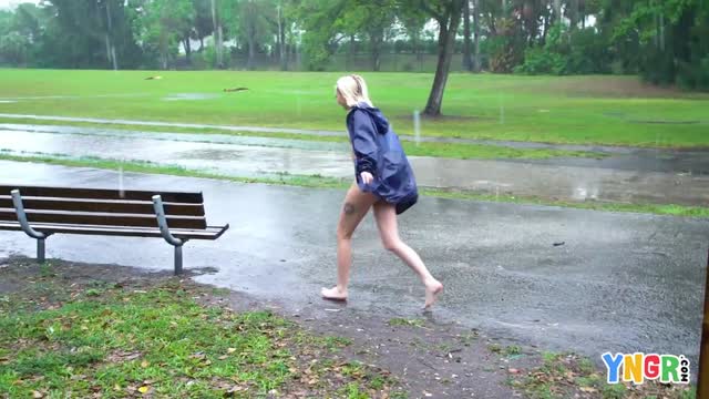 Real Teens: Chloe Temple Strips And Fucks In Public On A Rainy Day!
